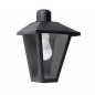 Farol SAN JUSTO TRAPEZOIDAL de pared E27 negro