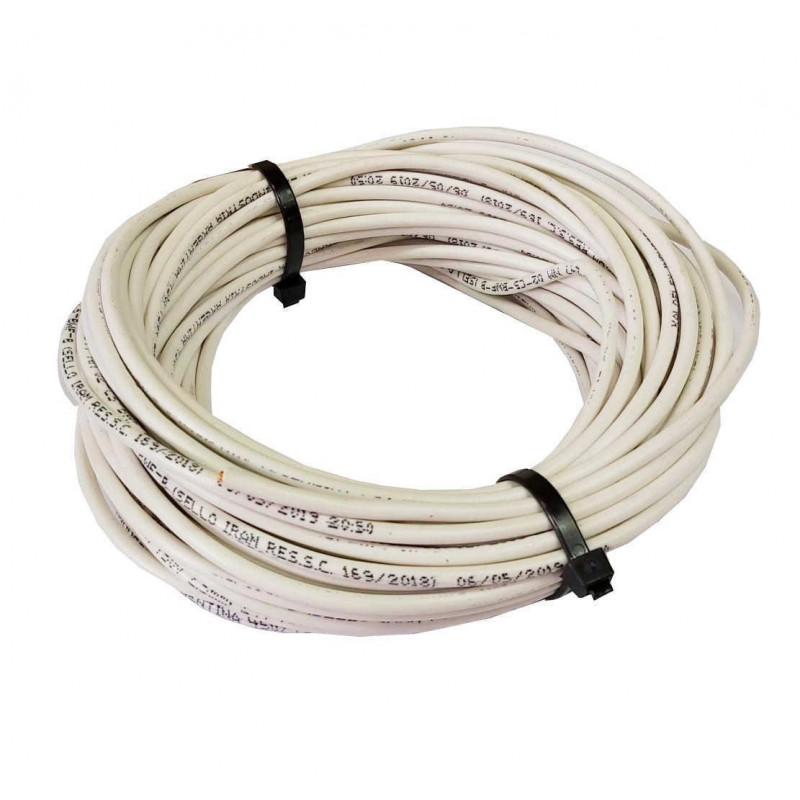 Cable Unipolar 1mm2 blanco por 3 Metros