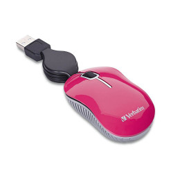 Mini mouse verbatim 98618-7-9 retractil travel usb