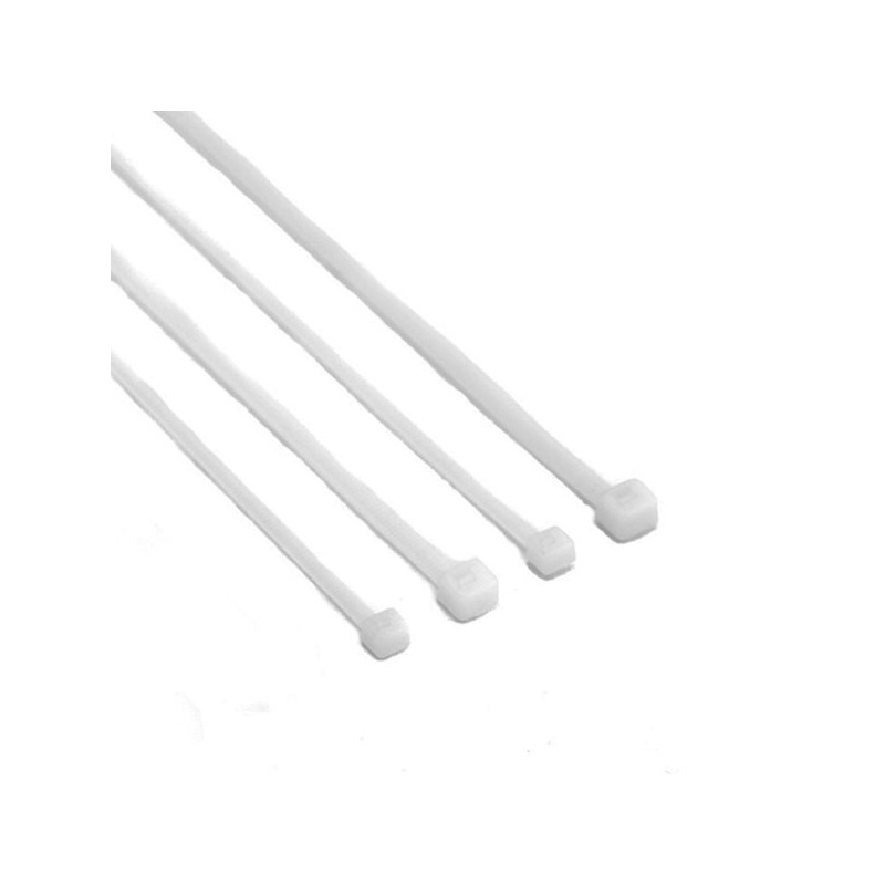 Precinto HELLERMANN blanco alt-3 200x4.6mm diámetro uso 50mm 22kgf