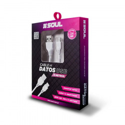 Cable usb soul tipo c 3m varios colores