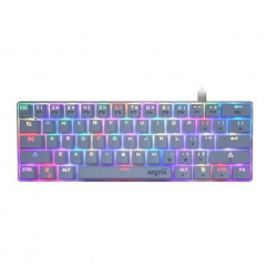 Teclado mecánico nisuta ns-kbgz61w gamer rgb 61 teclas