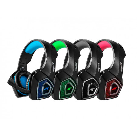 Auricular gamer NISUTA NSAUG350 con micrófono colores varios