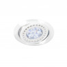 Spot SAN LORENZO embutido para 1 luz GU10 AR111 orientable blanco