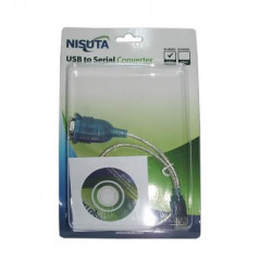 Conversor NISUTA usb a serie RS232 conector DB9 macho