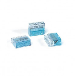 Conector 5 polos HELLERMANN TYTON 24A 450V 0,5 a 2,5mm2 azul