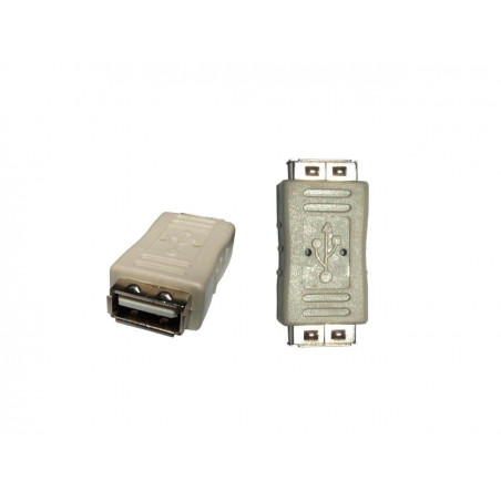 Adaptador USB 2.0 NISUTA NSADUSHH hembra a hembra