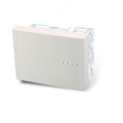 Módulo pulsador CAMBRE BAUHAUS de tecla doble color blanco