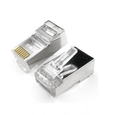 Conector NISUTA rj45 cat 5E 50 micrones