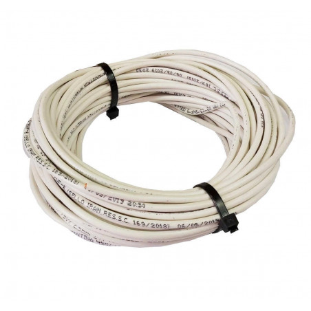 Cable unipolar 1mm2 blanco rollo 10 metros