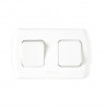 Llave exterior KALOP TEKNA de 2 puntos color blanco