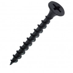 Tornillo autoperforante para madera 8x 1 1/4 negro
