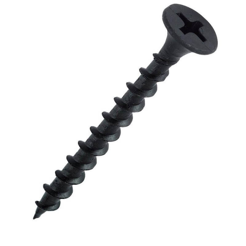 Tornillo autoperforante para madera 8x 1 1/4 negro