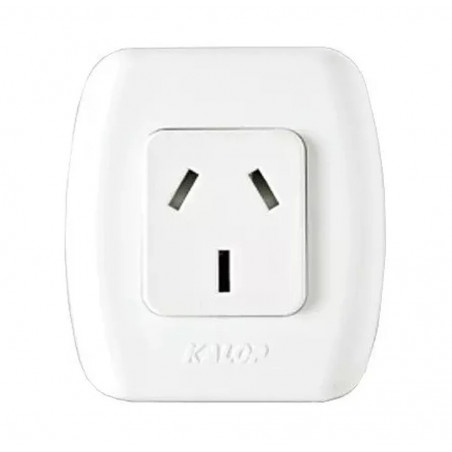 Llave exterior KALOP TEKNA de 1 toma combinada color blanco