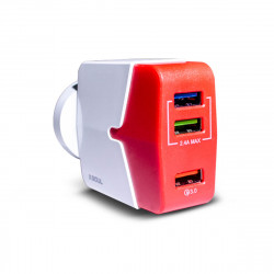 Cargador SOUL CVQ-USB3FCT Tipo C carga rápida 3 USB