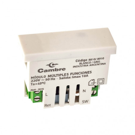 Módulo electronico CAMBRE SXXI/II multiples funciones color blanco