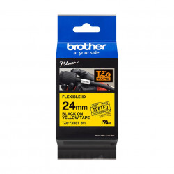 Repuesto BROTHER para rotuladora tze fx651eu 24mm negro/amarillo