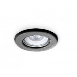 Spot SAN JUSTO de embutir para 1 luz GU10 fijo negro