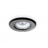 Spot SAN JUSTO de embutir para 1 luz GU10 fijo negro