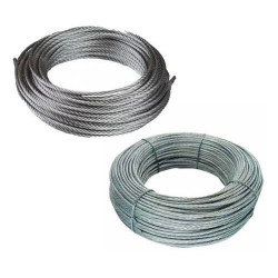 Cable de acero de 9mm (7 hilos) material normalizado mn 101