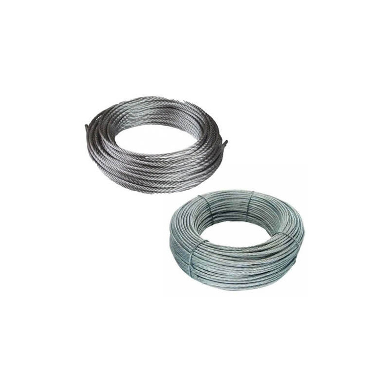Cable de acero de 9mm (7 hilos) material normalizado mn 101