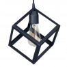 Colgante FERROLUX CUBO para 1 luz E27 negro