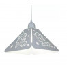 Colgante FERROLUX UNICORNIO para 1 luz E27 blanco de chapa plegada