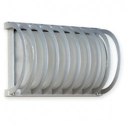 Tortuga LUCCIOLA SERENA con rejas e27 75w gris ip54