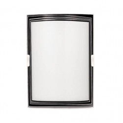Difusor FERROLUX PARIS para 1 luz E27 blanco con borde negro