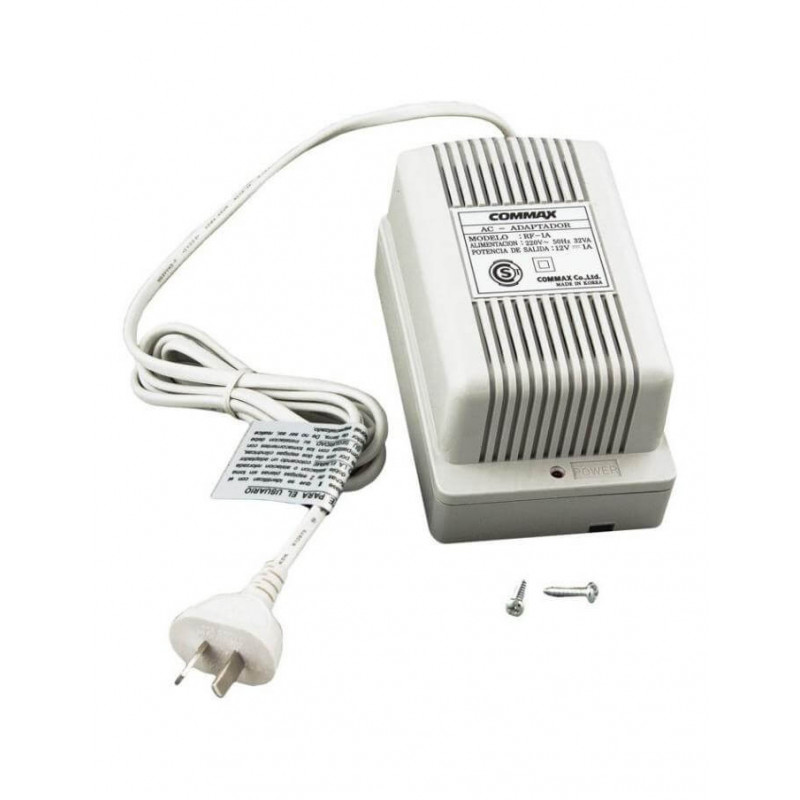 Fuente de alimentación COMMAX RF-1A regulada 12V 1A