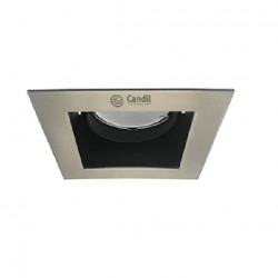 Artefacto candil roque embutir 1 luz gu10 90x90x45mm...