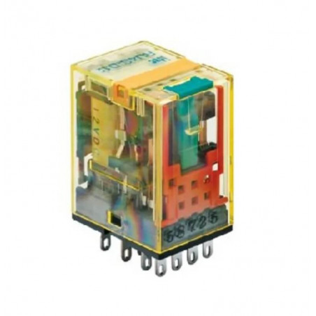 Rele A.E.A RY4S-U inversor 5a de 4 contactos 24vcc