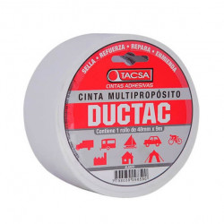 Cinta multiuso TACSA ductac L390 48mmx9mtx0.21mm blanca