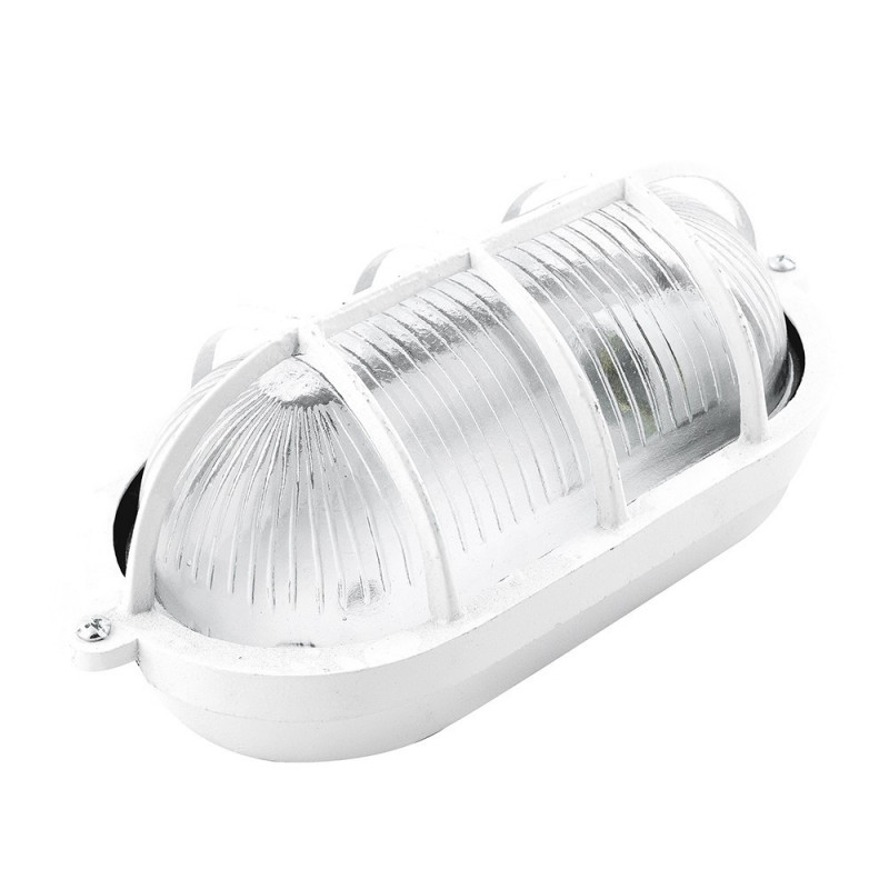 Tortuga ovalada de aluminio 60w blanca