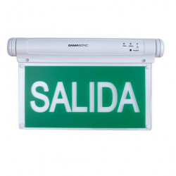 Señalizador Led GAMASONIC GX12BC Salida de Emergencia Simple Faz Verde