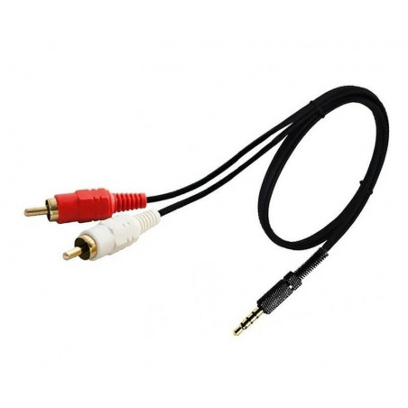 Cable NOGA AC-27 para Audio Stereo a 2rca 3.5 1.8M