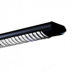 Portatubo led INDULAR ECCO doble G13 120cm con louver negro