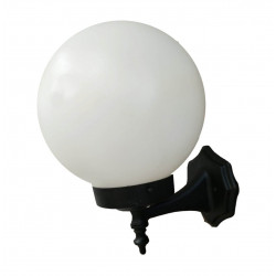 Aplique CENTILUX globo para 1 luz E27 polietileno opal negro