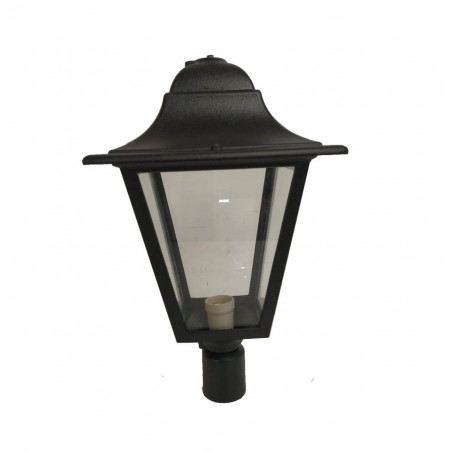 Farol CENTILUX fundición cuadrado para caño 250x250x50mm