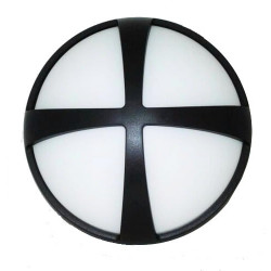 Tortuga artelum cruz de 170x73mm 8w 400lm 3000k color negro ip54