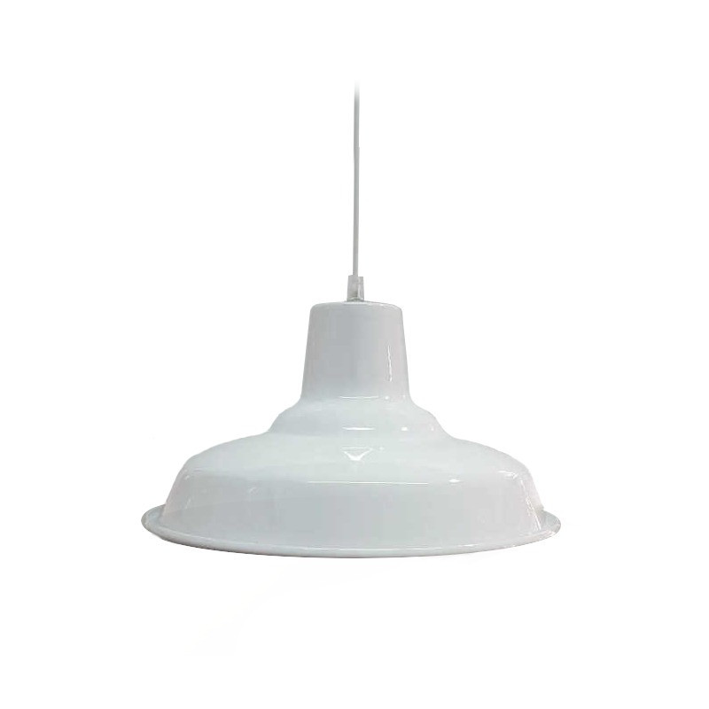 Colgante ILUMROS 422 para 1 luz E27 alumimio 40cm blanco