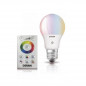 Pack x3 lámparas led LEDVANCE colors RGB A60 7.5w con control remoto