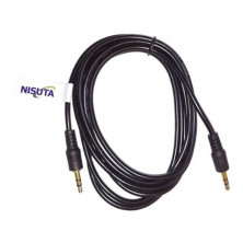 Cable NISUTA para audio 3.5 stereo M-M 1,8m