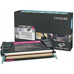 Toner lexmark c736h1mg para c736dn/x738de original magenta