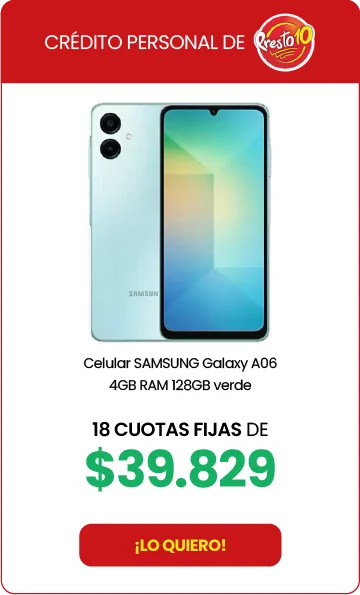 Celular SAMSUNG Galaxy A06 verde
