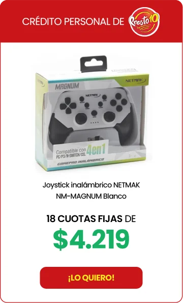 Joystick inalámbrico NETMAK Blanco