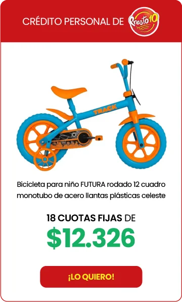 Bicicleta para niño FUTURA rodado 12 celeste