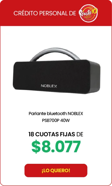 Parlante bluetooth NOBLEX