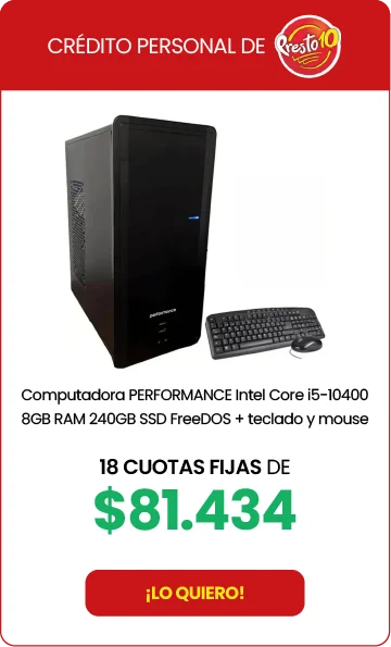 Computadora PERFORMANCE FreeDOS + teclado y mouse