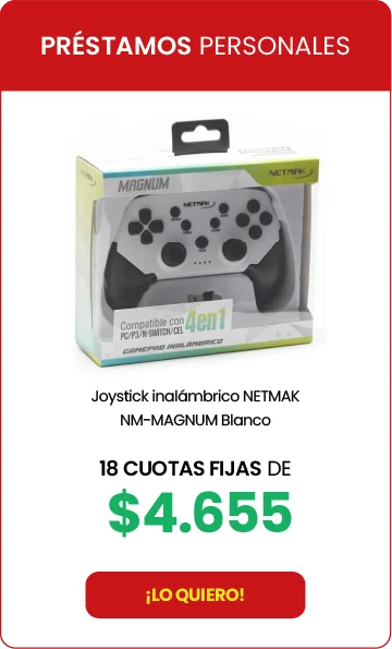 Joystick inalámbrico NETMAK Blanco